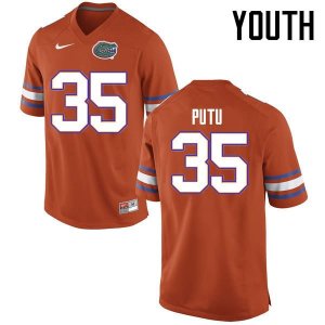 Youth Florida Gators #35 Joseph Putu NCAA Nike Orange Authentic Stitched College Football Jersey QQH3462UT